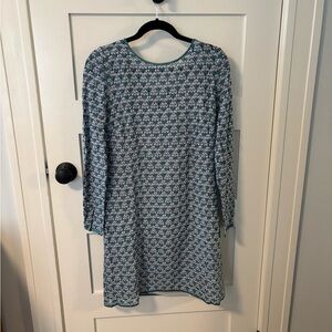 Missoni Teal and White Long Sleeve Dress